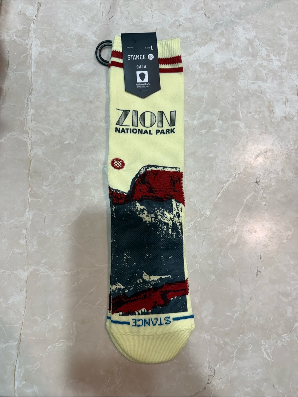 Stance Zion National Park Crew Socks - Yellow/Red/Blue